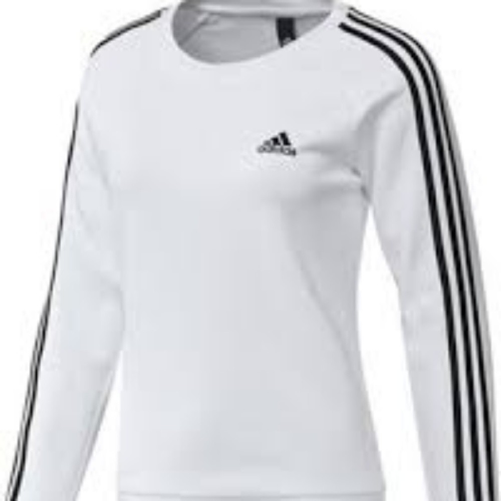 COPY - Adidas white 3s crew sweatshirt